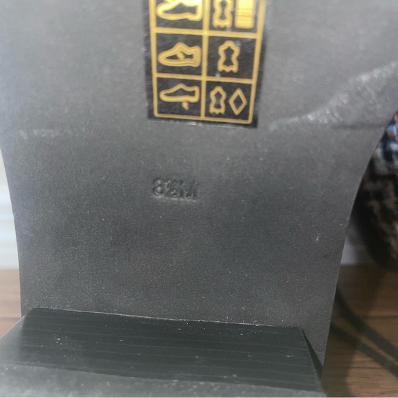 Tory Burch boots tweed booties black boots fall chunky boot lace up combat boot - Picture 4 of 15